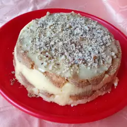 Лесна бишкотена торта с крем-пудинг