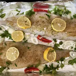Бяла риба с лимон на фурна