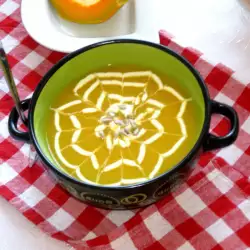 Картофена крем супа с тиква и праз