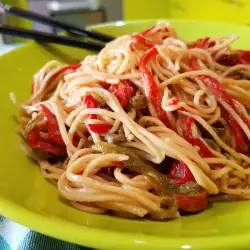 Постни азиатски спагети