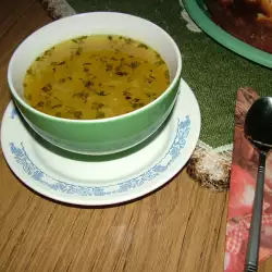 Супа от телешко месо със запръжка