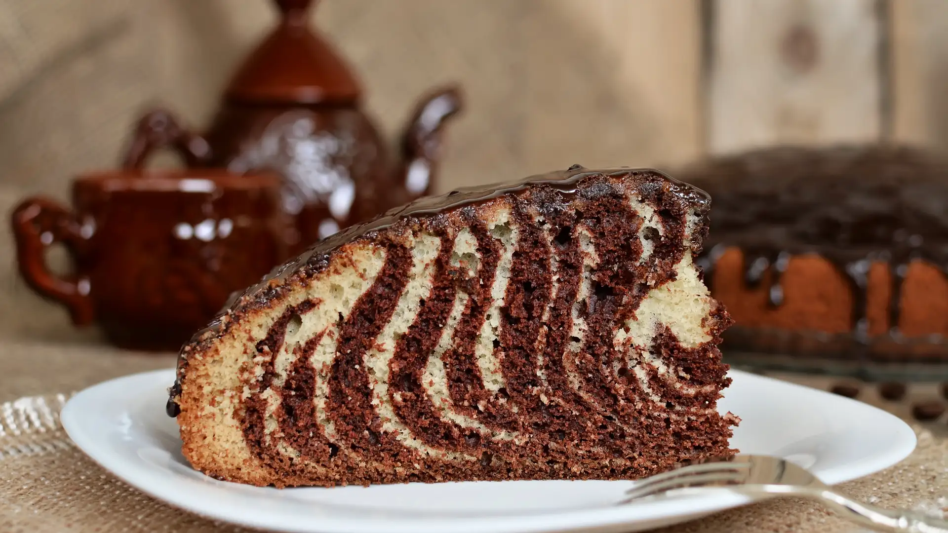 Кекс с шоколадова глазура