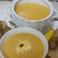 Крем супа с картофи и масло