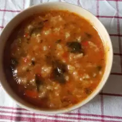 Ароматна доматена супа с ориз