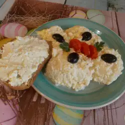 Яйчен пастет с Великденски яйца