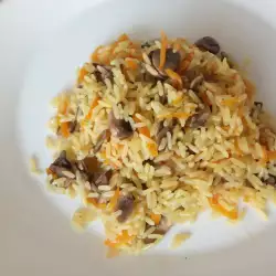 Гъби с ориз на тиган