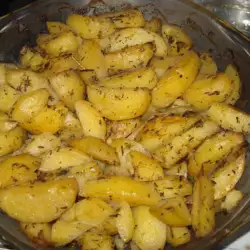 Чеснови картофи с горчица на фурна