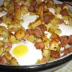 Сиромашка вечеря с яйца и картофи