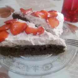 Десерт с извара и ягоди