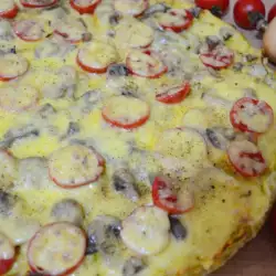 Диетична кето пица с тесто от тиквички