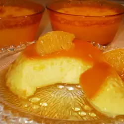 Портокалов крем карамел с ванилия