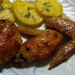 Пилешко на фурна с месо
