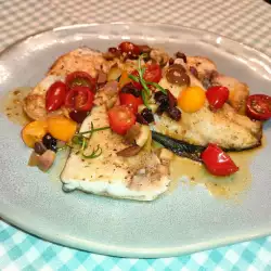 Риба с домати и бяло вино