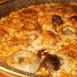 Ориз с месо и печурки
