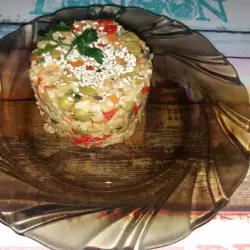 Пълнозърнест ориз със задушени зеленчуци