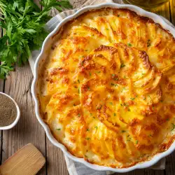 Печени картофи със сметана и сирена