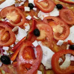 Здравословна пица с блат от карфиол и картоф