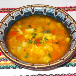 Зеленчукова супа със зелен лук