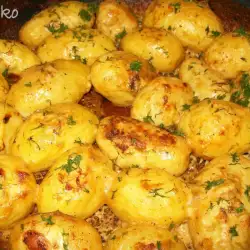 Пресни картофи на фурна с горчица