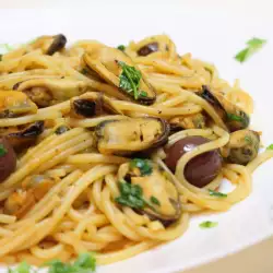 Спагети с миди по средиземноморски