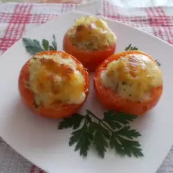 Пълнени домати с кашкавал и картофи