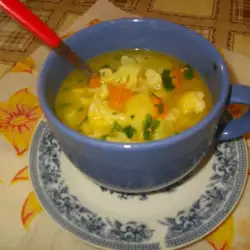 Застроена супа от карфиол