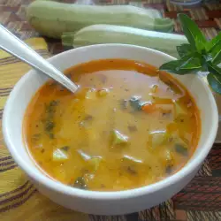 Супа от коприва с тиквички