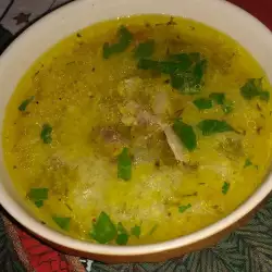 Супа от кокошка с фиде и картофи