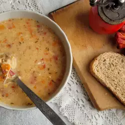 Свинска супа с яйца