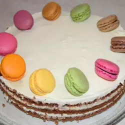 Торта Гараш с бял шоколад и сметана
