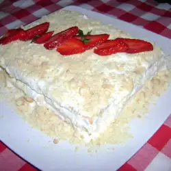 Бисквитена торта със сметана и маскарпоне