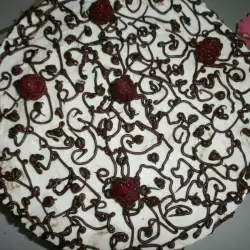 Торта с бял шоколад без захар