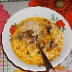 Застроена супа със заешко и печурки