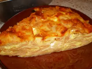 Баница с юфка, яйца и сирене
