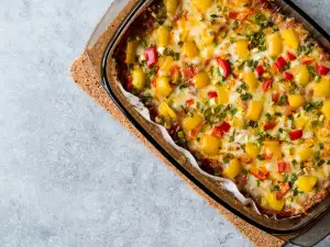 Броколи гратен с макарони на фурна