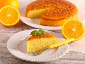 Пухкав портокалов кекс - сочен и ароматен