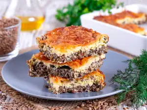 Запеканка с леща и моцарела