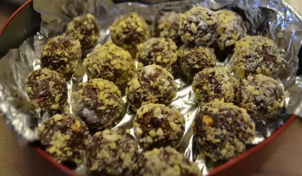 Сурови таханови бонбони с дъх на кокос