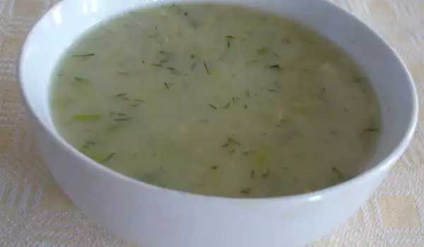 Млечна супа от тиквички