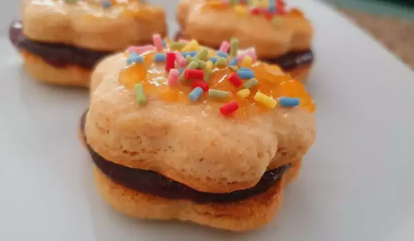 Лесни детски бисквити с мармалад
