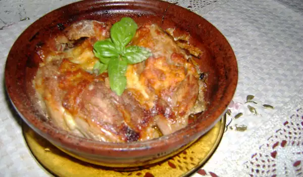 Гювече с месо от джолан и зеленчуци