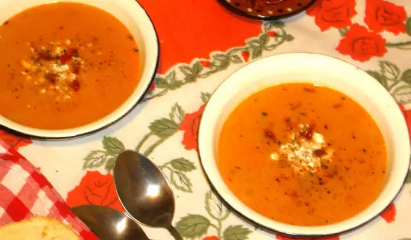 Супа от булгур с домати