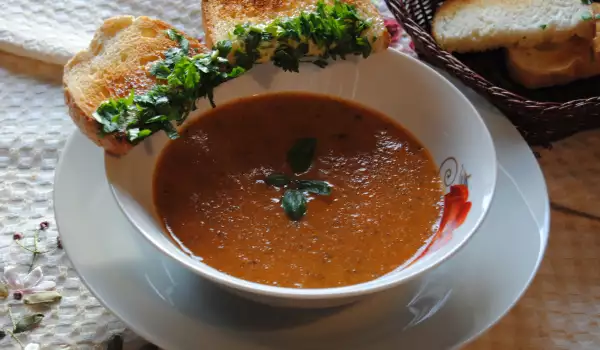 Средиземноморска крем супа от домати