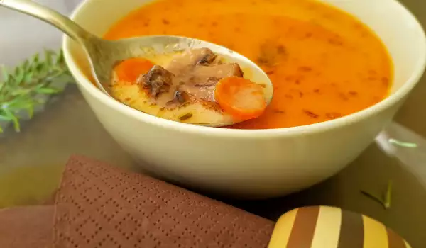 Застроена супа от печурки