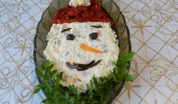 Картофена салата Снежен човек