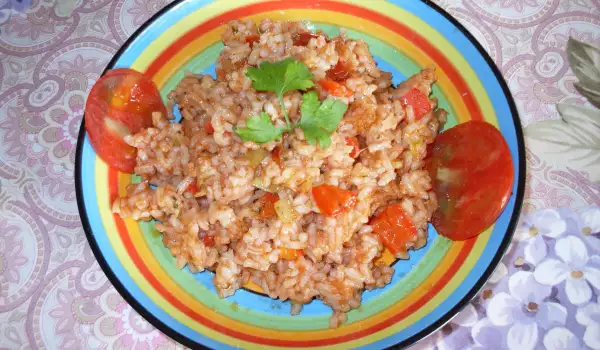 Диетичен веган ориз със зеленчуци