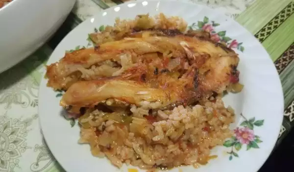 Рибник от шаран с ориз и праз