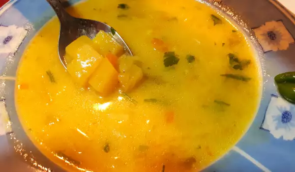 Картофена супа със застройка и фиде