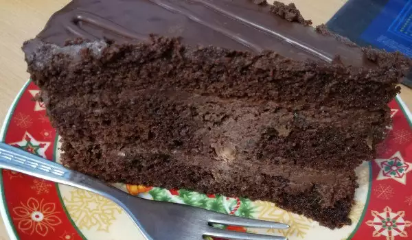 Домашна торта Сахер с много крем