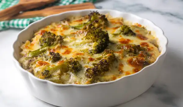 Запеканка с броколи и карфиол